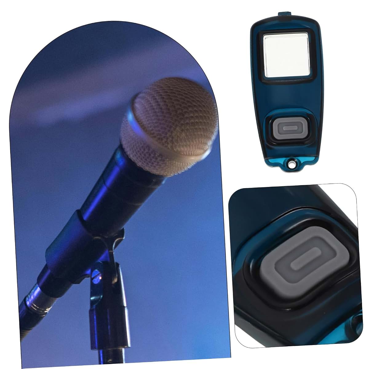 Totority 2-Pack Wireless Microphone Switch Cover Button Protector Black