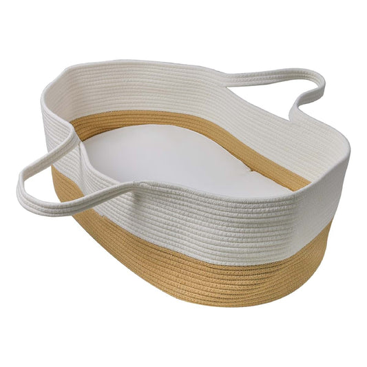 East Elm Baby Changing Basket with Cushion for Dresser and Nursery Table