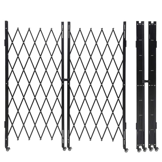 Towallmark Double Folding Security Gate 150 W x 85 H Accordion Gate