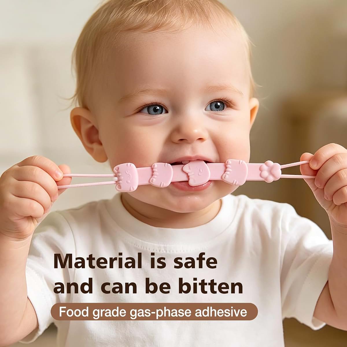 boniboo Silicone Pacifier Clip for Baby Boy&Girl,4 Pack Pacifier Holders,100% Food-Grade Silicone Binky Clips,Free (photo 4)