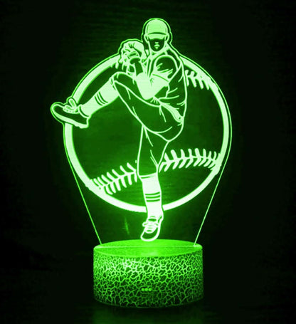Jinnwell 3D Illusion LED Night Light Lamp for Bedroom and Living Room Decor