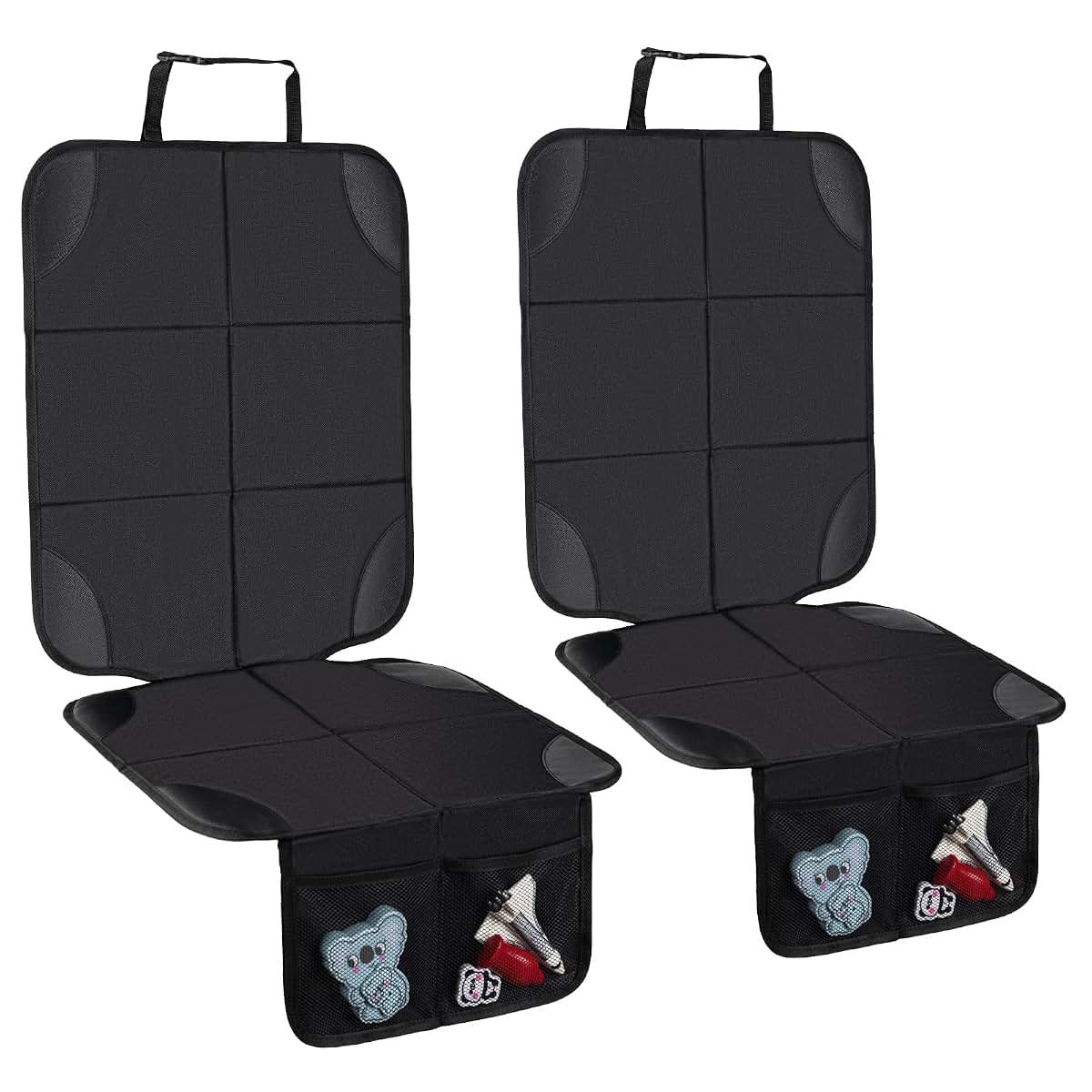 Husfunov 2-Pack Car Seat Protector With Non-Slip Backing And 600D Waterproof Fabric
