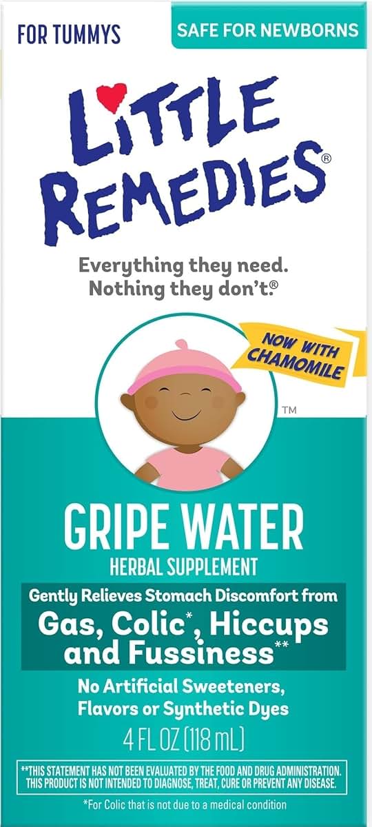 Little Remedies Gripe Water with Chamomile for Baby Gas and Hiccups