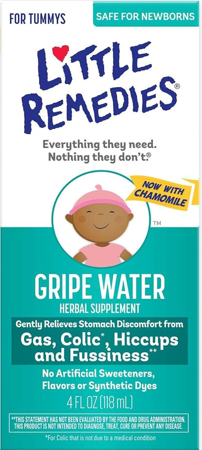 Little Remedies Gripe Water with Chamomile for Baby Gas and Hiccups