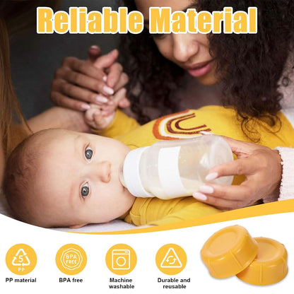 Hoohnnaa 10Pcs Narrow Baby Bottle Caps Compatible with Dr Brown's, Medela, Ameda, Travel Bottle Caps Replacement Parts (photo 4)