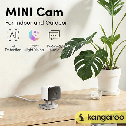Kangaroo Mini Security Camera With AI Detection