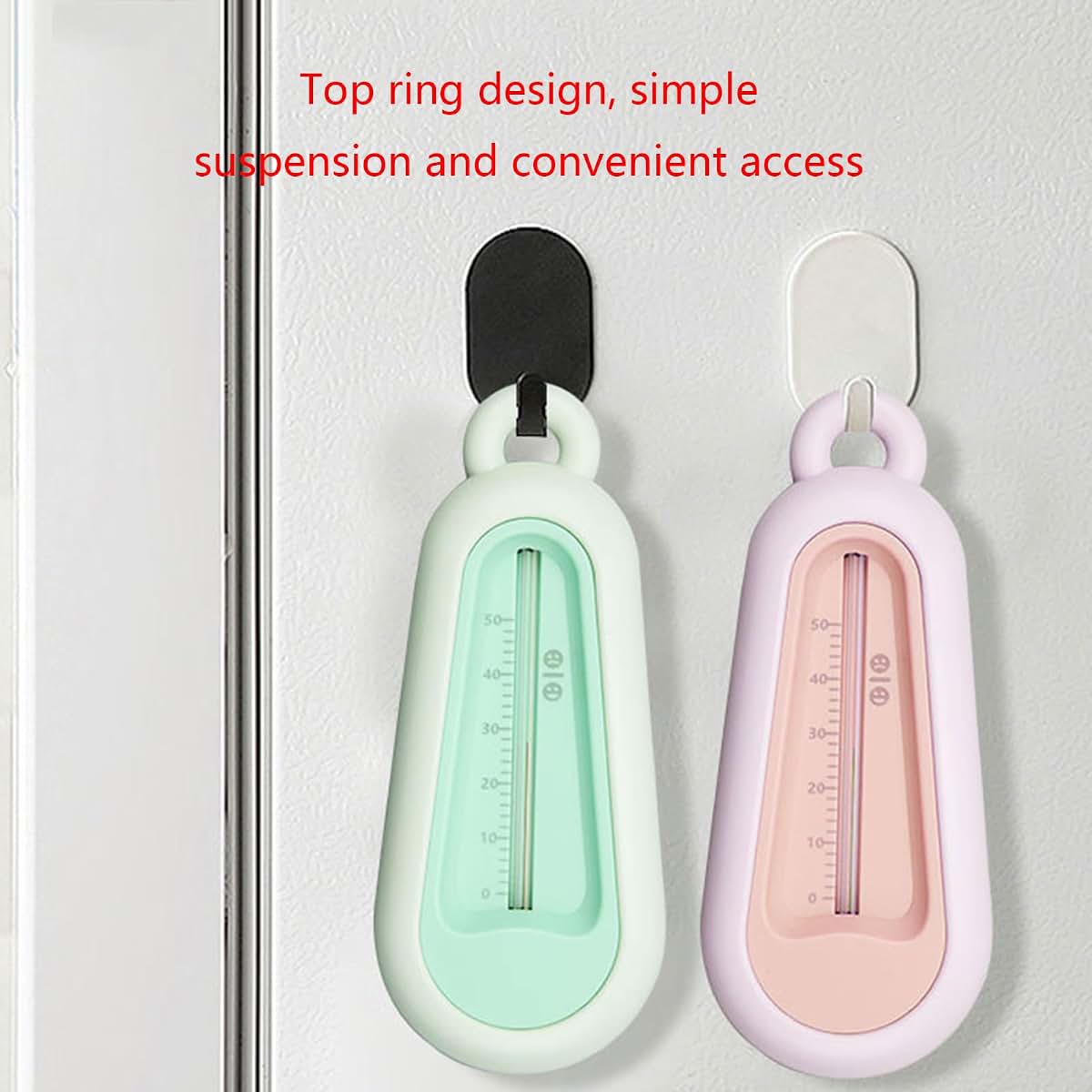 MHADBKH Baby Bath Bathtub Thermometer Grass Green Water Temperature Meter (photo 3)