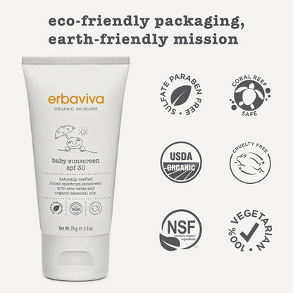 Erbaviva Baby Sunscreen SPF 30 With Zinc Oxide