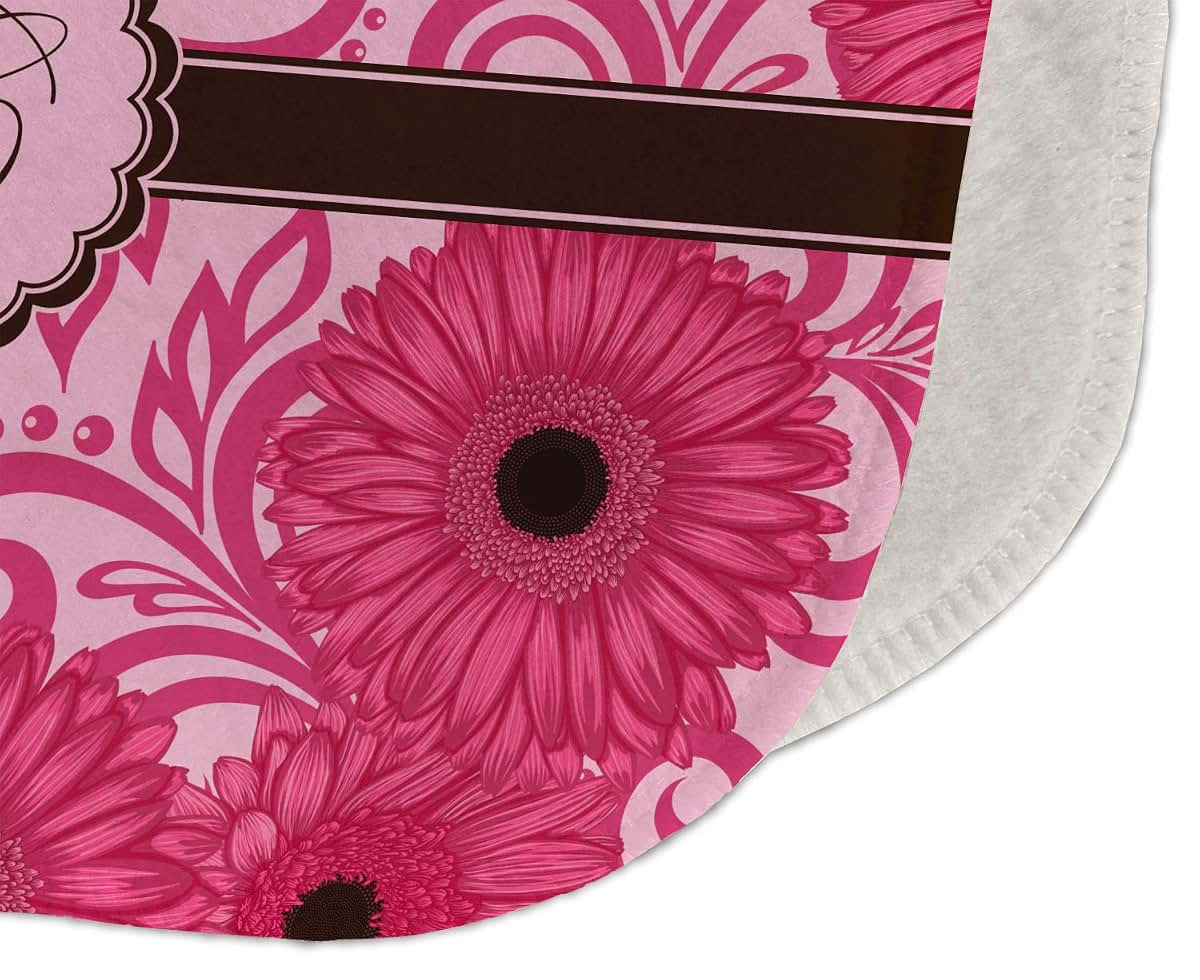 Baby Milano Personalized Gerbera Daisy Burp Cloth (photo 3)