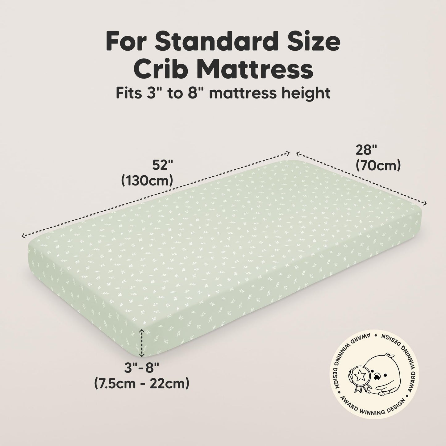 KeaBabies Organic Cotton Crib Sheets 2-Pack