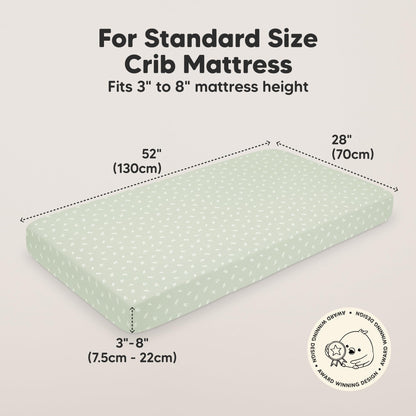 KeaBabies Organic Cotton Crib Sheets 2-Pack