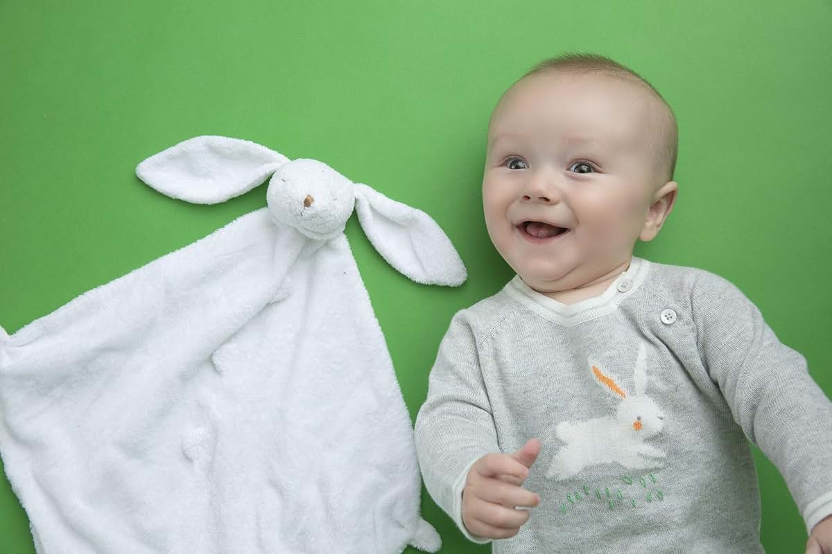 Angel Dear White Bunny Blankie Security Blanket