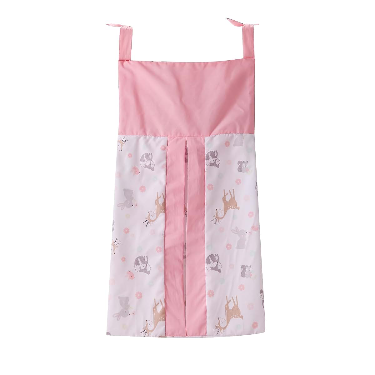 CribMATE Pink Woodland Nursery Diaper Stacker for Girls