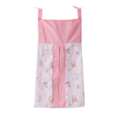 CribMATE Pink Woodland Nursery Diaper Stacker for Girls