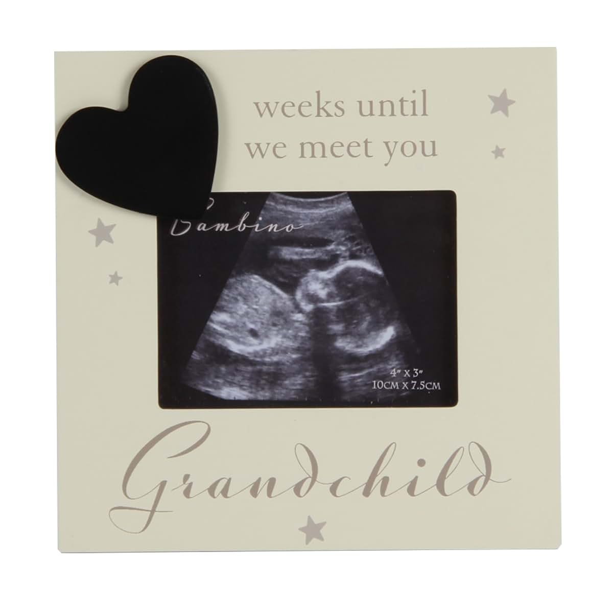 Oaktree Gifts Baby Countdown Scan Photo Frame With Chalkboard