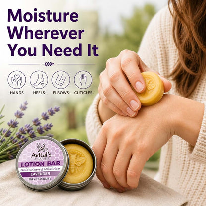 Avital's Apiaries Lavender Lotion Bar For Dry Skin (photo 4)