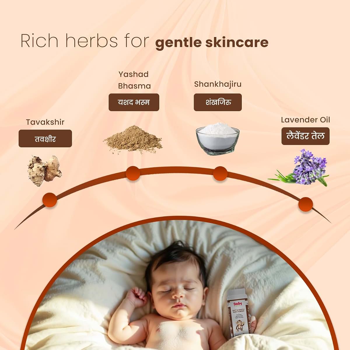 Baby Organo Talcum Powder for Gentle Skin Care