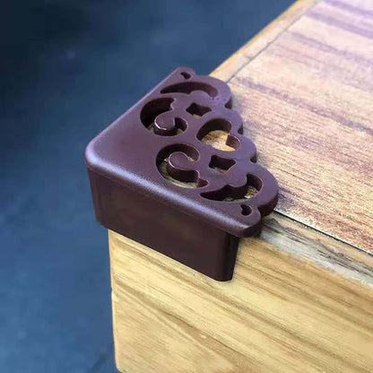 XUYUH Hollow Out Flower Pattern Corner Protectors, Brown (photo 4)