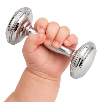 Krysaliis Silver Plated Dumbbell Rattle