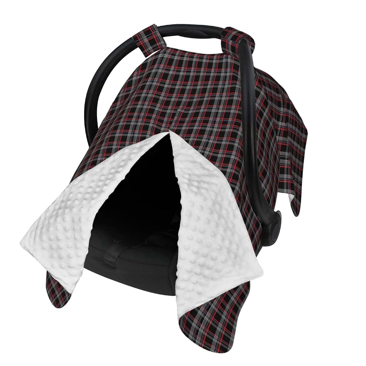CYQRNET GTI Tartan Baby Car Seat Cover and Multifunctional Nursing Cover