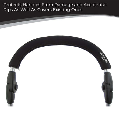 StrollAir Universal Handle Sleeve Cover, Black, 24", 1 Count