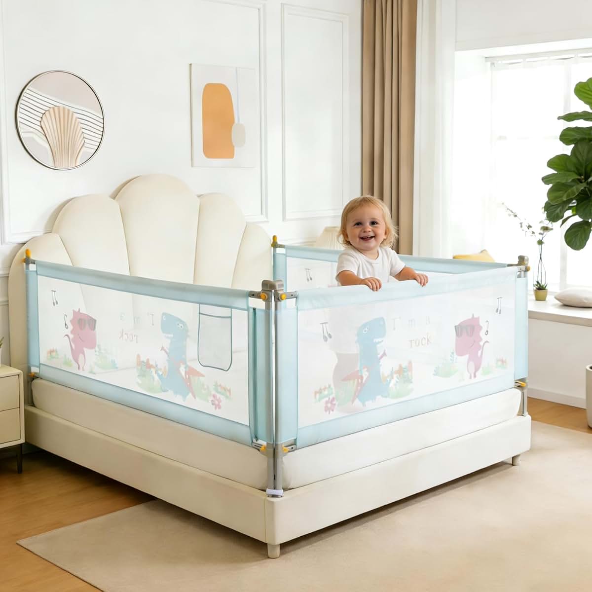 VIUEANR Bed Rail for Toddlers Twin Mattress Size Side Guard