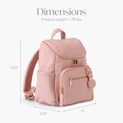 Hannah&Sophia Hannah & Sophia Ready to Roam Diaper Backpack, 3-Piece, AirTag, Rose Pink (photo 3)