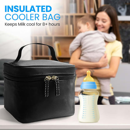 Case Concepts Breastmilk Cooler Bag - Insulated Baby Bottle Bag Holds Up to 4 Bottles (5oz each) - Breast Milk Cooler (photo 2)