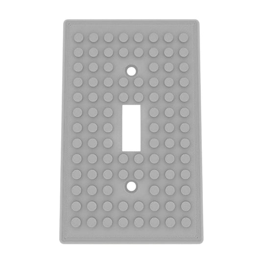 Aunt Lo's Supply Co Building Brick Light Switch Cover Plate - Compatible with Standard Construction Blocks - Single
