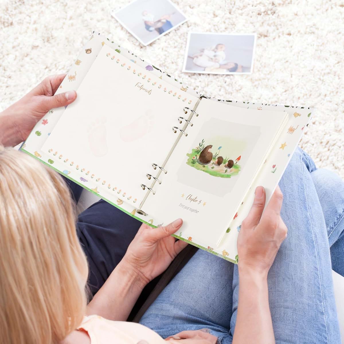 BabyOneStop Baby Memory Book With Removable Rings And Keepsake Journal