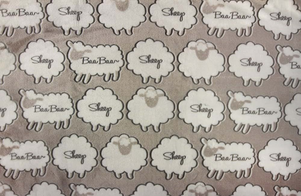 Max Daniel Designs Baa Baa Sheep - Double Sided - Ruffle Edge Baby Blanket (photo 2)