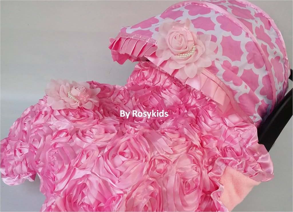 Rosy Kids 4-Piece Infant Carseat Canopy Cover Kit