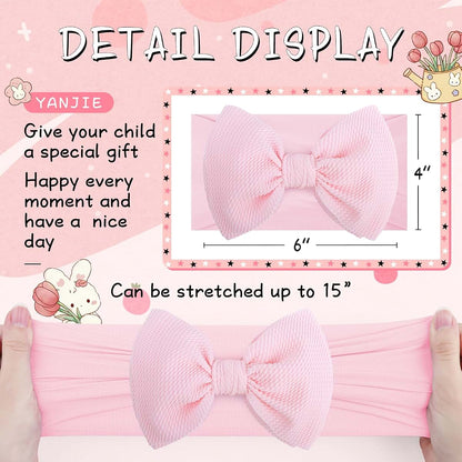 YanJie Baby Bow Headbands Set of 14 One Size Fits All
