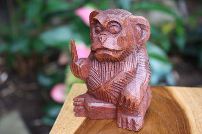 Rude Monkey Carved 4.5 Inch Bad Monkey Business Figurine