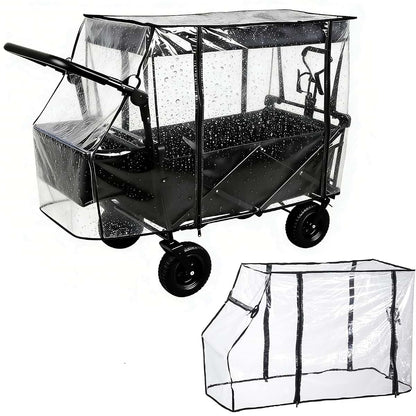 Winmist Glimpse Rain Cover for Folding Wagons with Transparent Panels