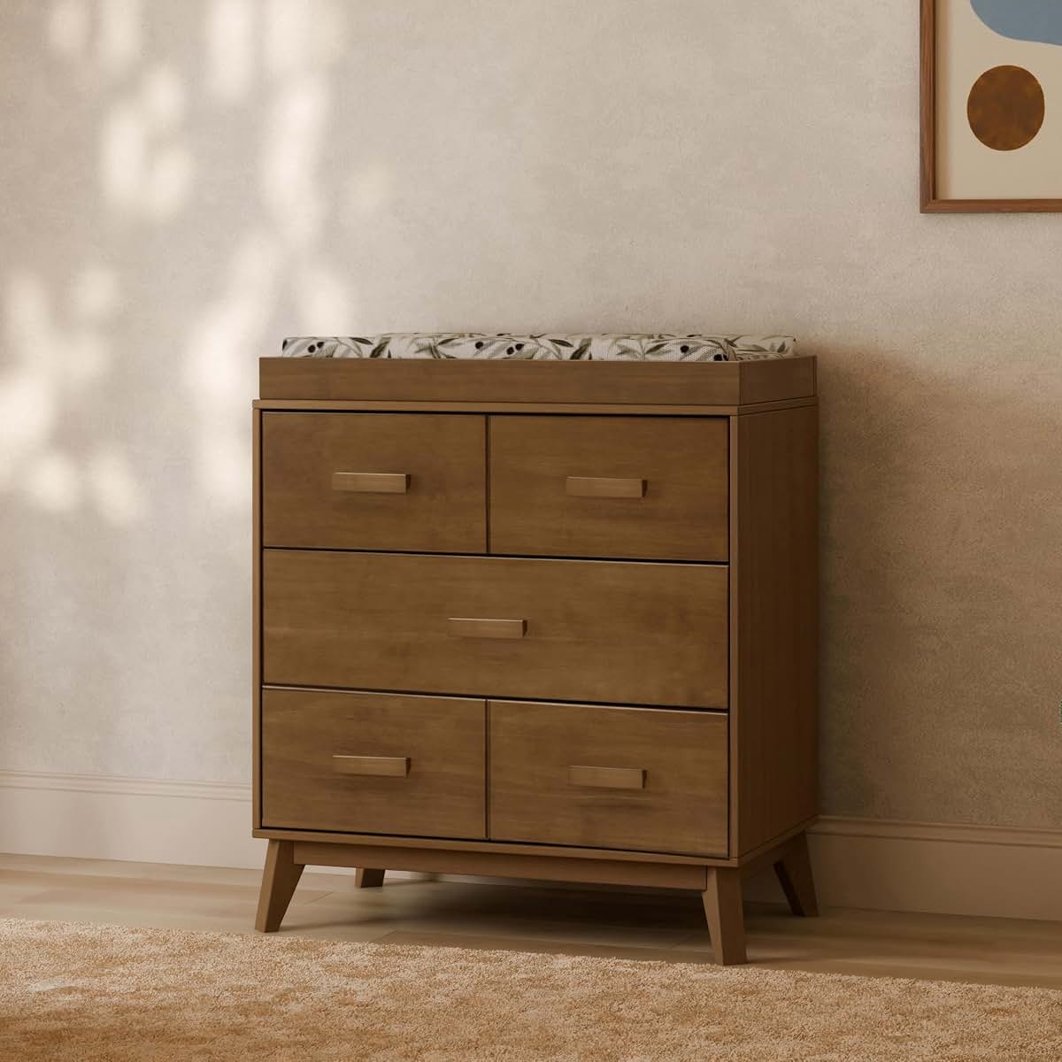 Babyletto Scoot 3-Drawer Changer Dresser In Natural Walnut