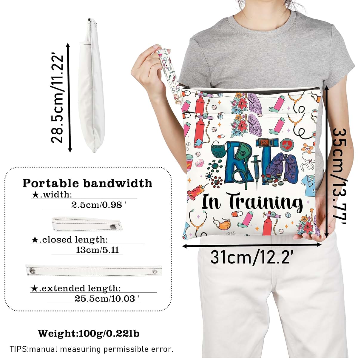 CMNIM Wet Dry Bag Zipper Pouch With Two Compartments