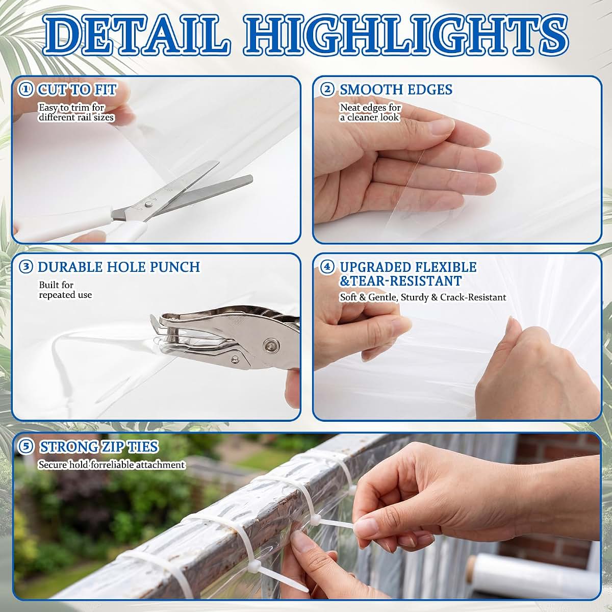 Pangda Transparent Safety Net Guard for Balcony and Stairway