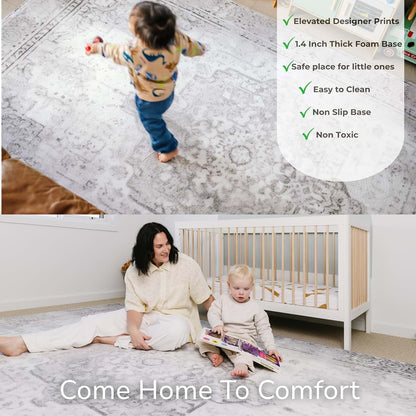 Muscle Mat Designer Relax Mat Gray Persian 6.6 Ft X 10 Ft (photo 3)