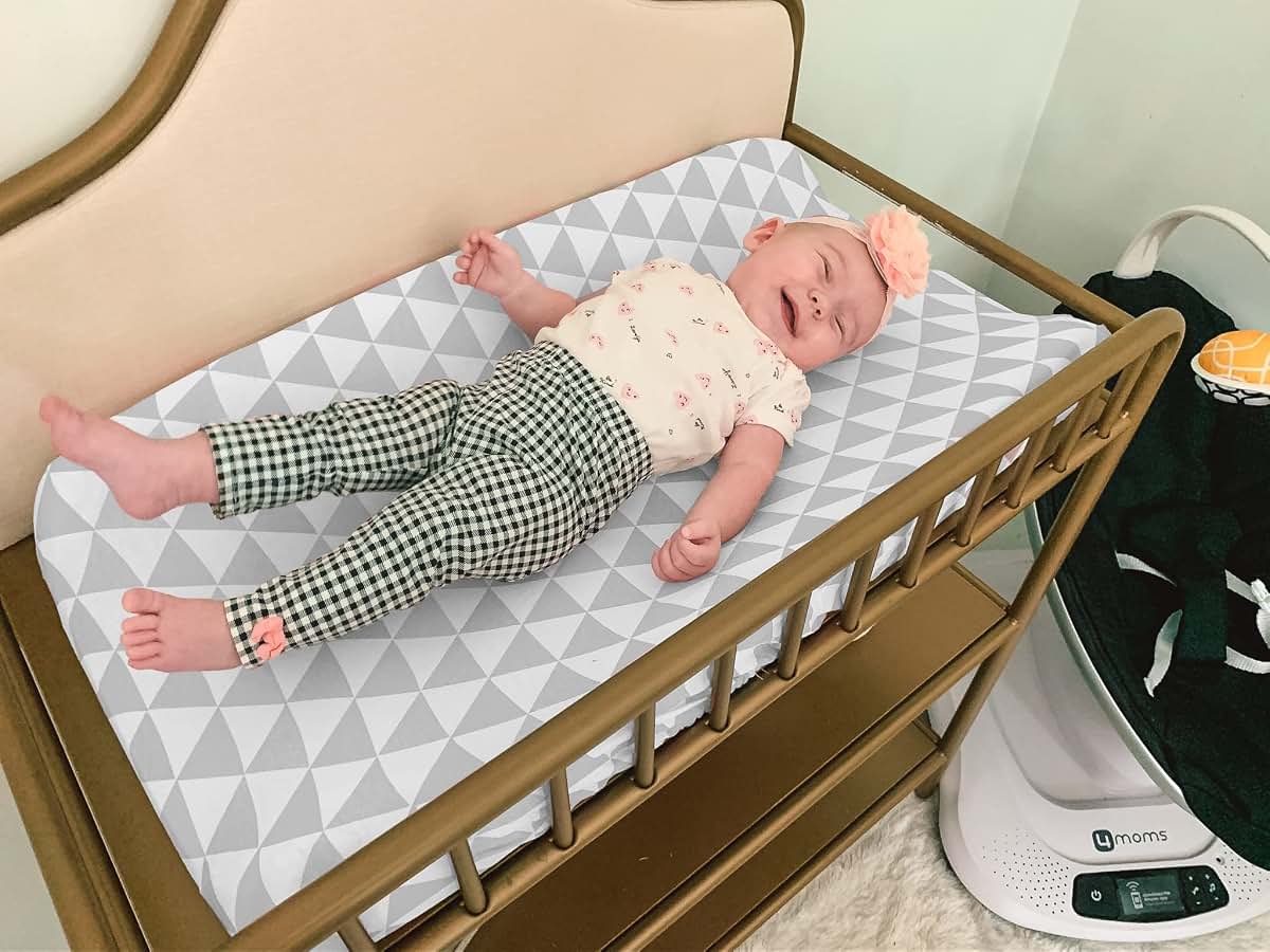 BaeBae Goods Changing Pad Cover – Premium Baby Changing Pad Covers 4 Pack – Boy or Girl Changing Pad Cover – Pure