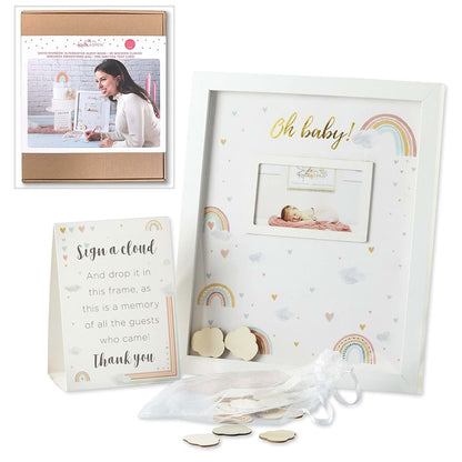 Kate Aspen Baby Shower Guest Book Alternative, Boho Rainbow