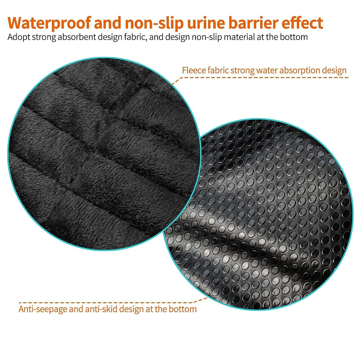 Huayao Piddle Pad Car Seat Protector - Black (photo 3)