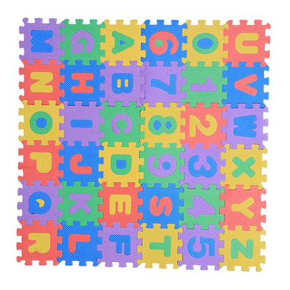 Mingzhe Eva Foam Play Mat 36 Pieces with Numbers and Letters for Kids (photo 4)
