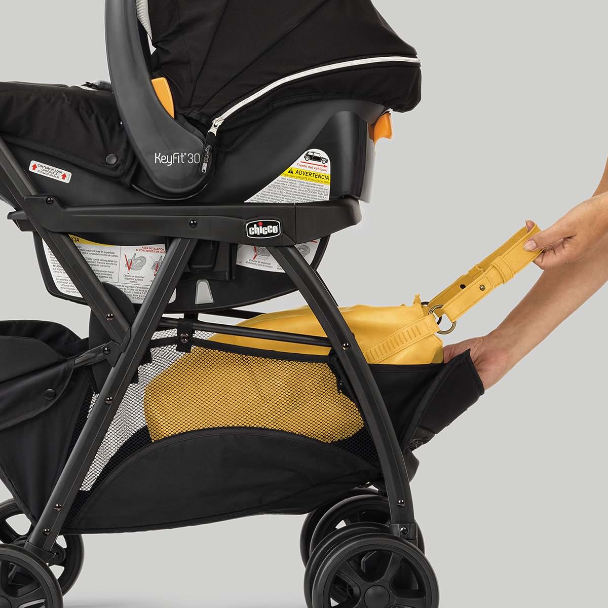 Chicco KeyFit Caddy Stroller Frame with Parent Tray and Suspension
