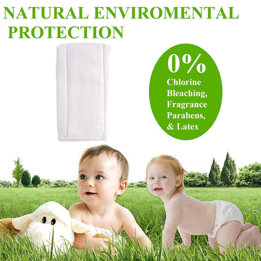 Fasoar 6-Ply Cotton Prefold Cloth Diapers For Infants And Toddlers