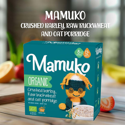 Mamuko Organic Baby Porridge With Barley, Buckwheat And Oat For 9-12 Months (photo 3)