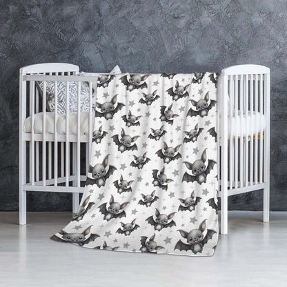 SUPERICH Bat Blanket Halloween Throw Blanket for Kids and Family, 40x30 Inch Microfiber Flannel