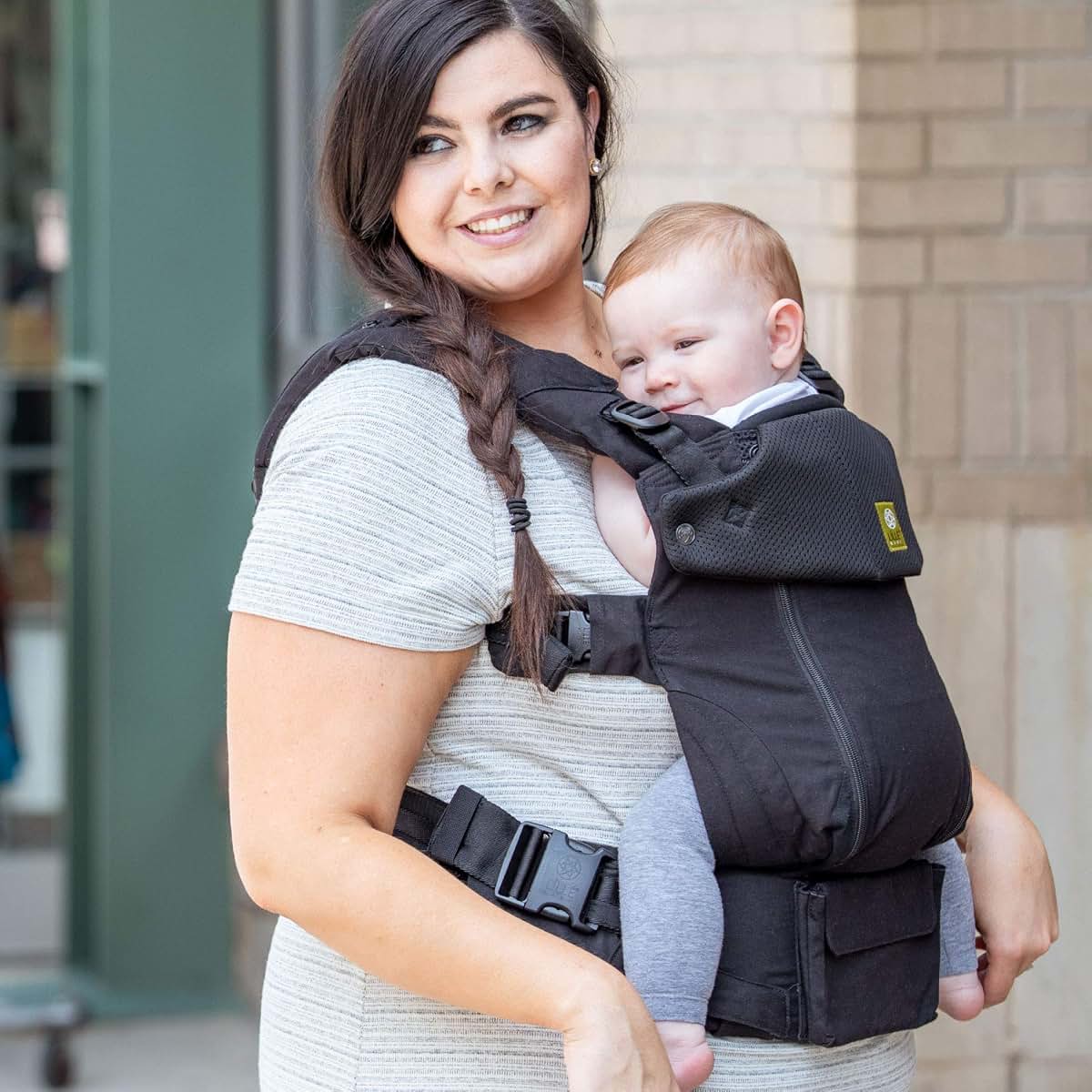 LILLEbaby LÍLLÉbaby Serenity 6-in-1 Ergonomic Baby Carrier, Newborn to Toddler, Lumbar Support with Convertible Tote (photo 3)