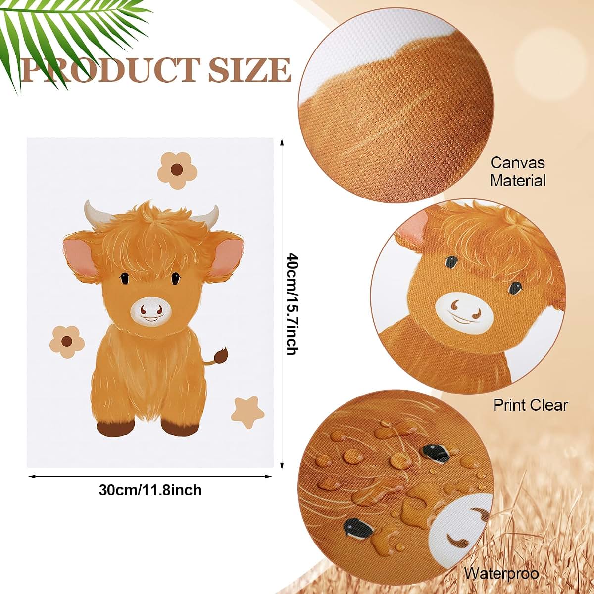 Baby Nursery Wall Art Decoration for Playroom and Bedroom