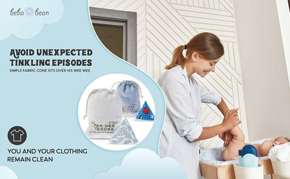 Beba Bean Pee-pee Teepee Digger Blue - Cello Bag